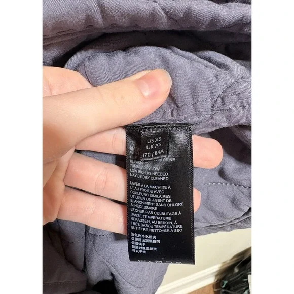 Free People Women's XS Oversized Gray Quilted Happy Day Dreamer Jacket - Picture 5 of 13